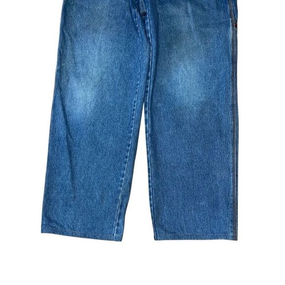 Rare Vintage 90s Paolo Gucci Tupac Biggie Wide Leg Jeans 34 - Picture 4 of 10